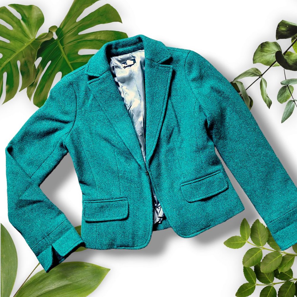 J. Crew Wool Green Blazer - sz 2P